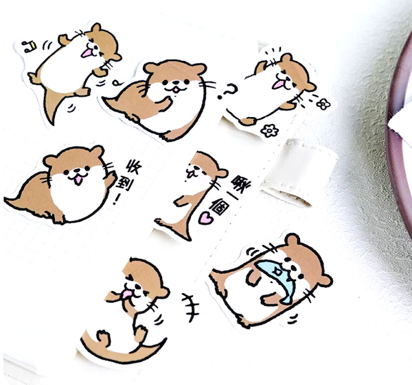 Otter Stickers (Pack of 45)