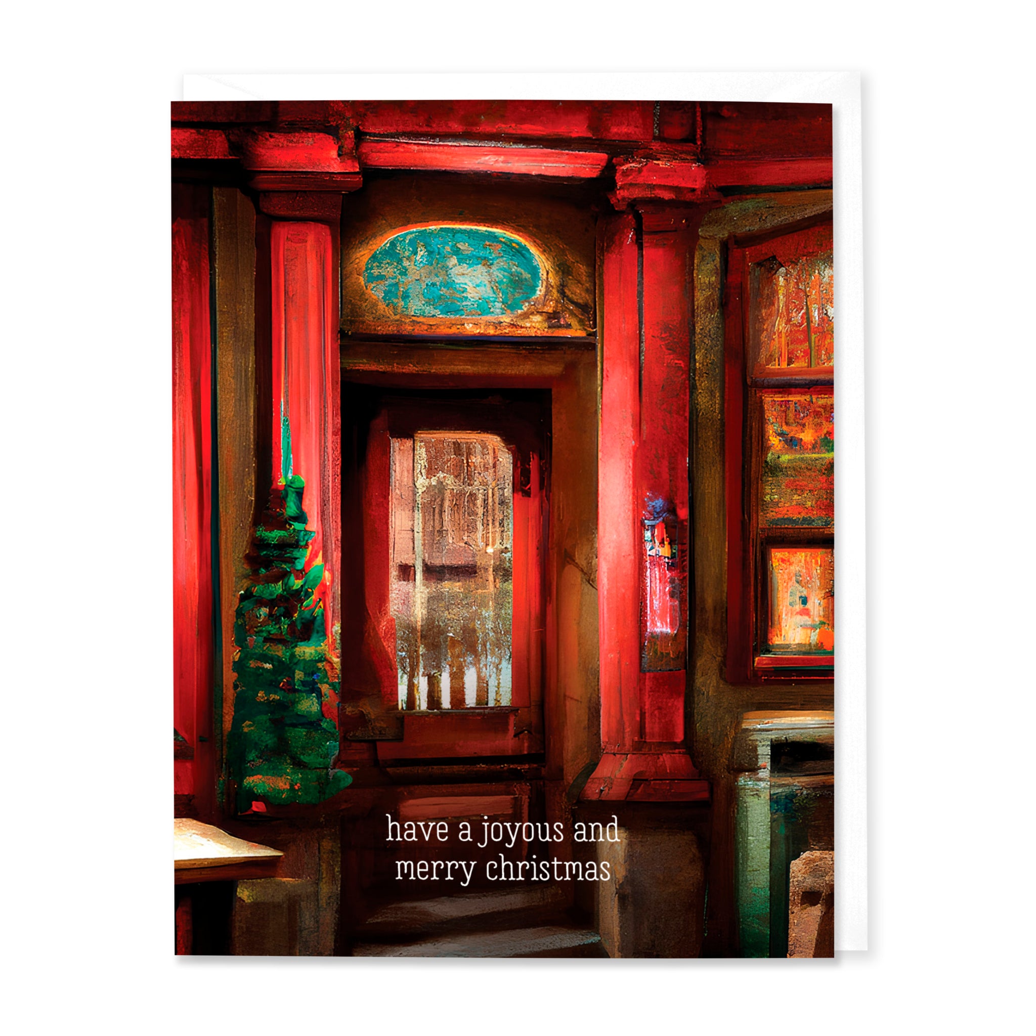 Shop Door Christmas Card