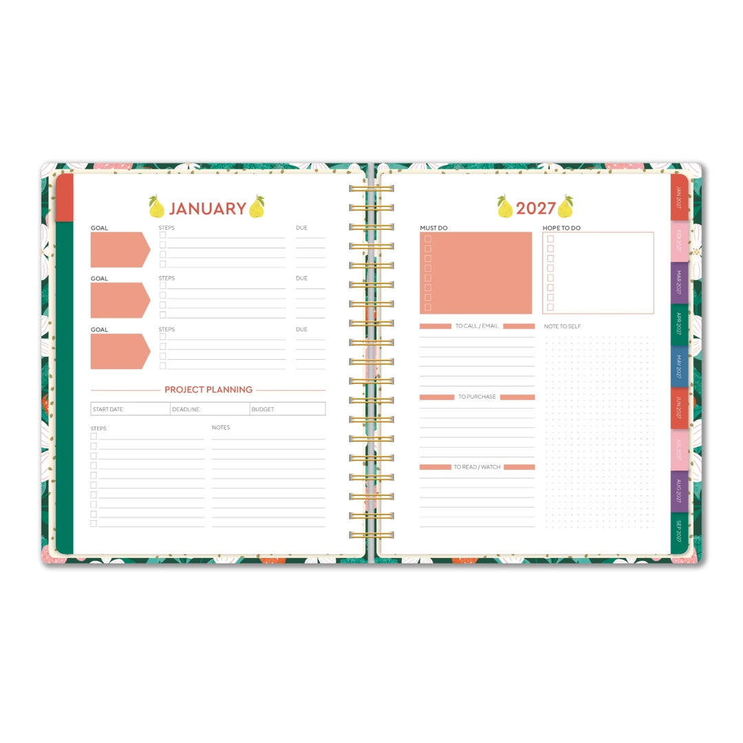 2027 Fruits High Note Deluxe Hardcover Planner