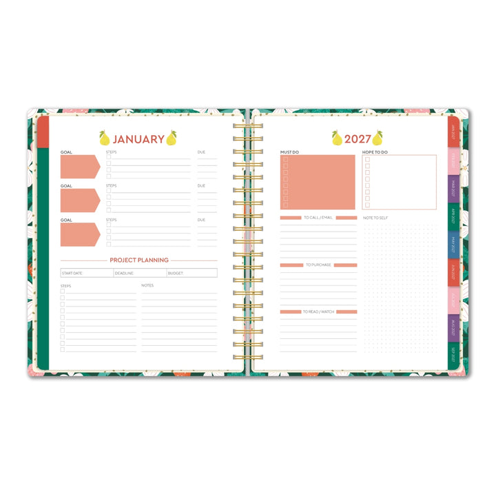 2027 Fruits High Note Deluxe Hardcover Planner