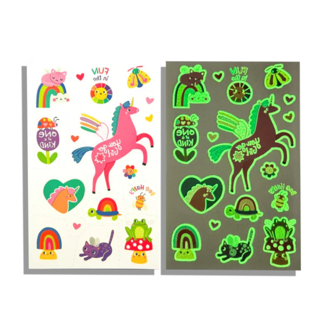 Tattoo-Palooza Glow in the Dark Temporary Tattoos - Magic Moonbeams