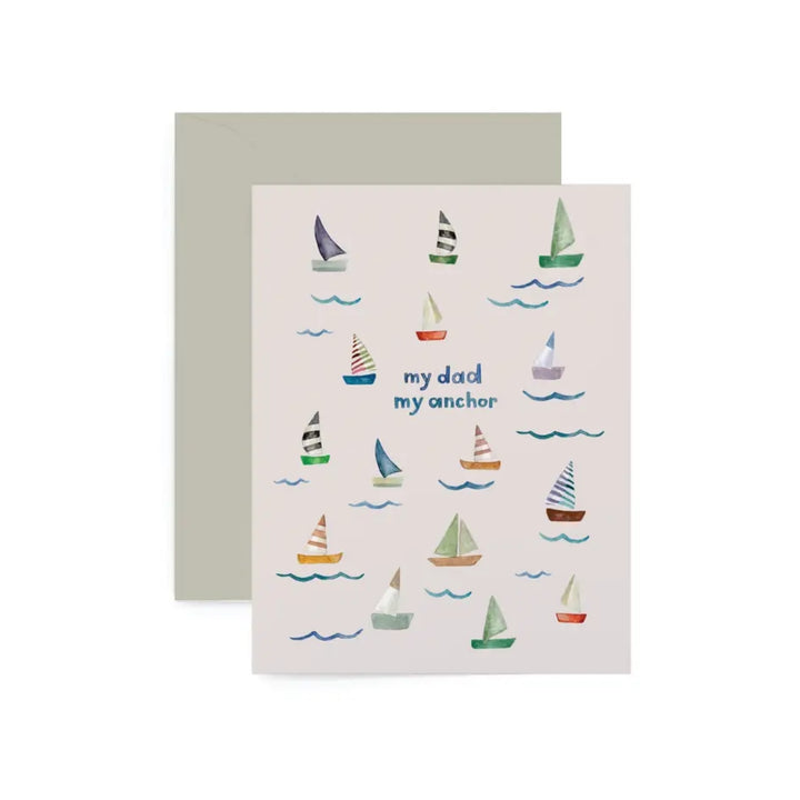 Sailboat Dad Father's Day Greeting Card
