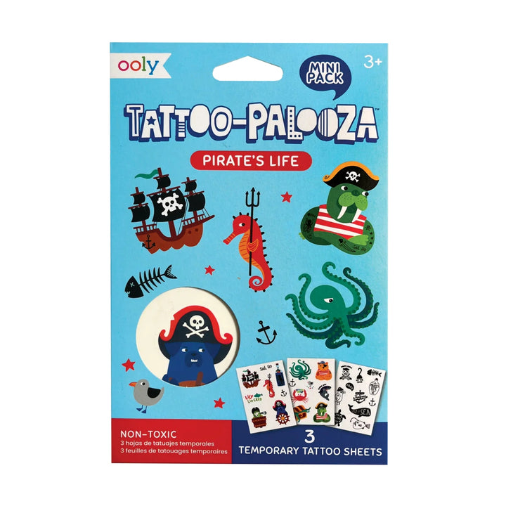 Mini Tattoo Palooza Temporary Tattoos - Pirate's Life