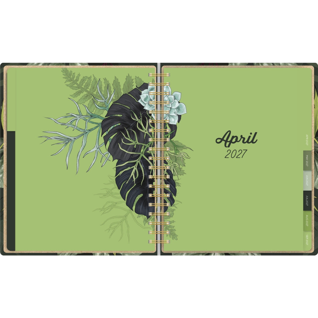 2027 Greenery High Note Deluxe Hardcover Planner