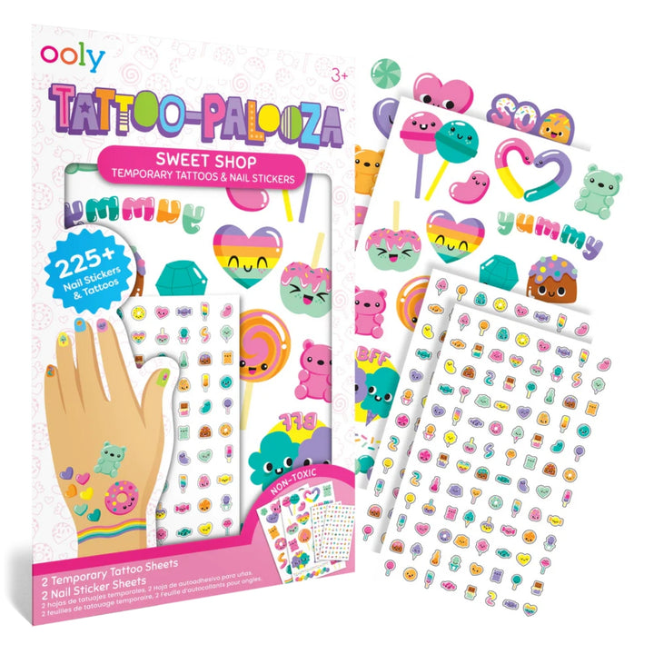 Tattoo-Palooza Temporary Tattoos & Nail Stickers - Sweet Shop