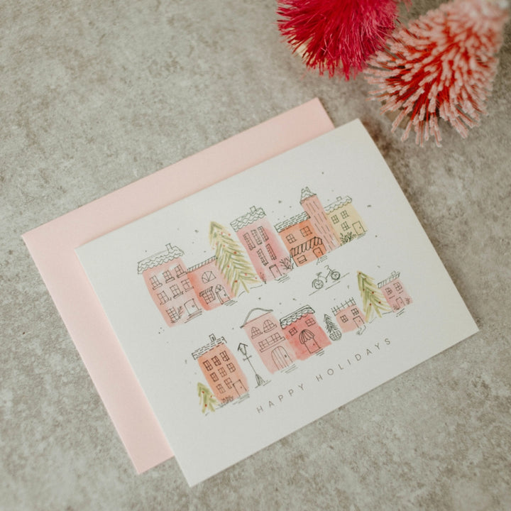 Row Homes Happy Holidays Card