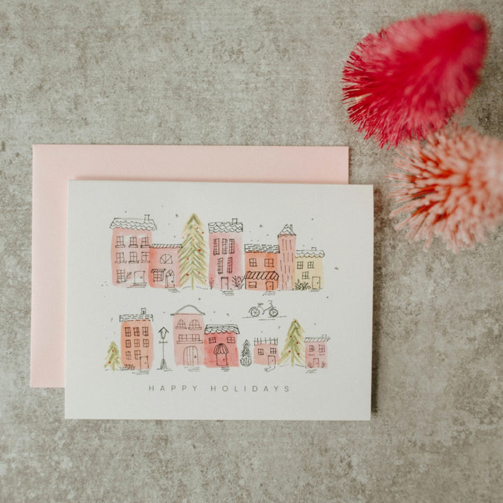 Row Homes Happy Holidays Card