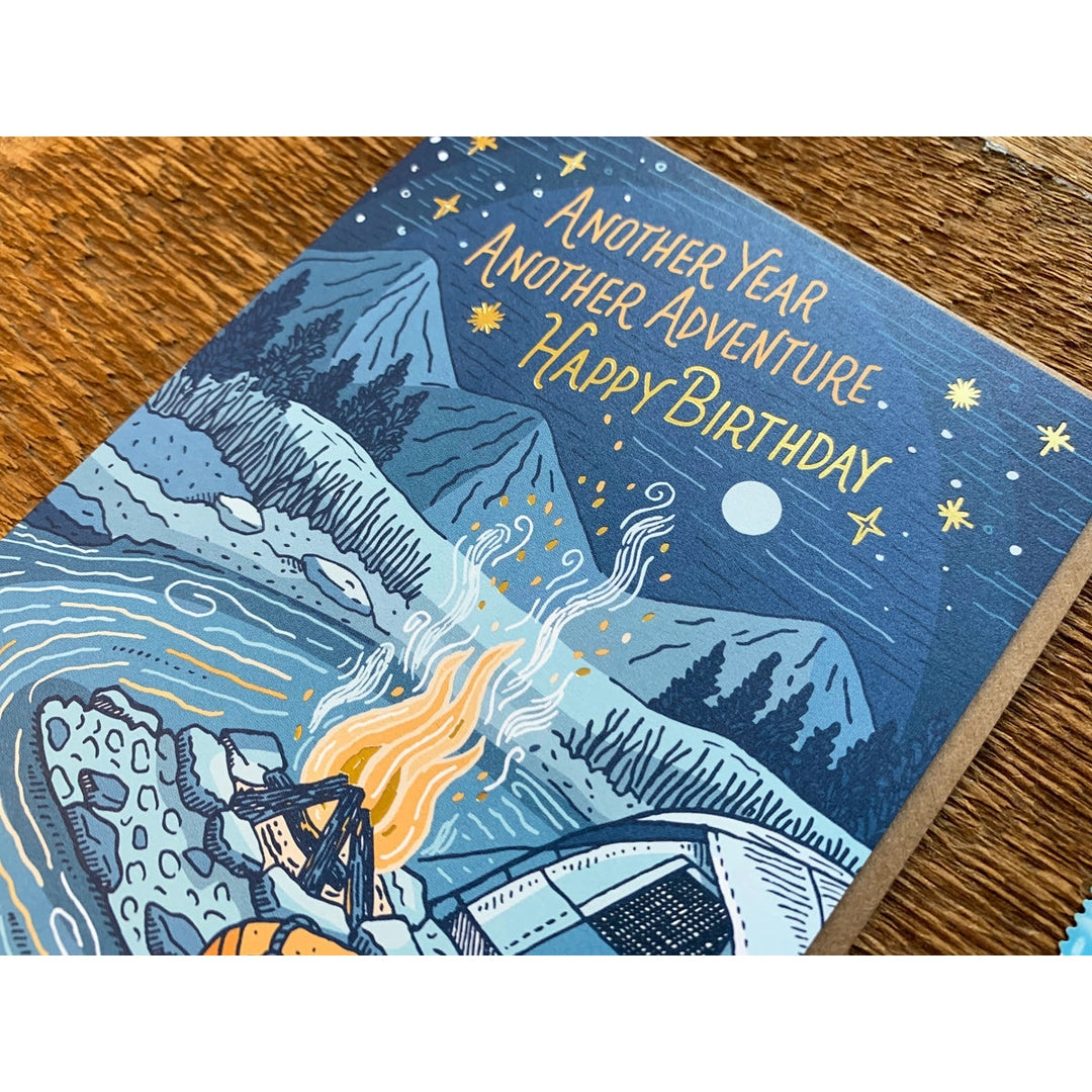 Campfire Birthday Card