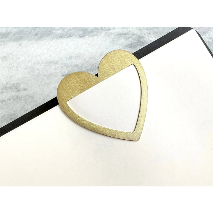 Brass Page Marker - Heart