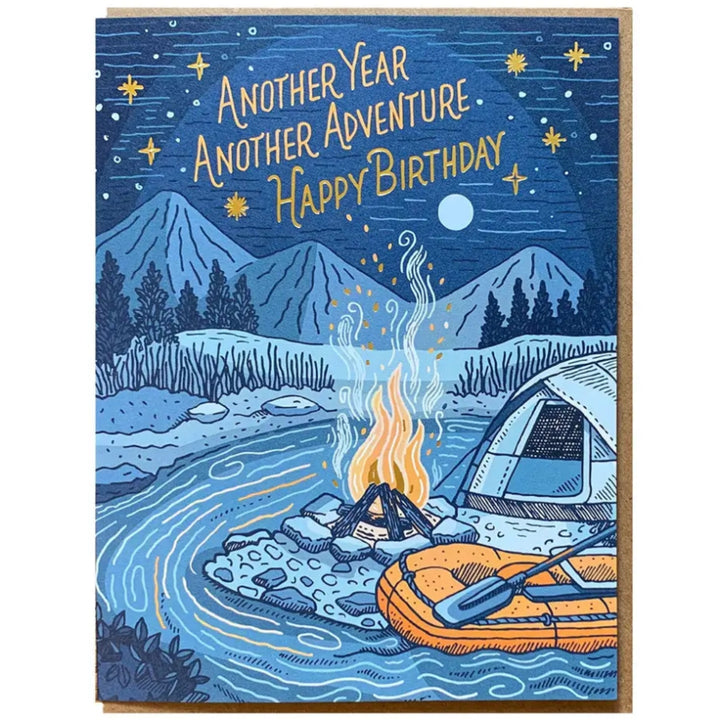 Campfire Birthday Card