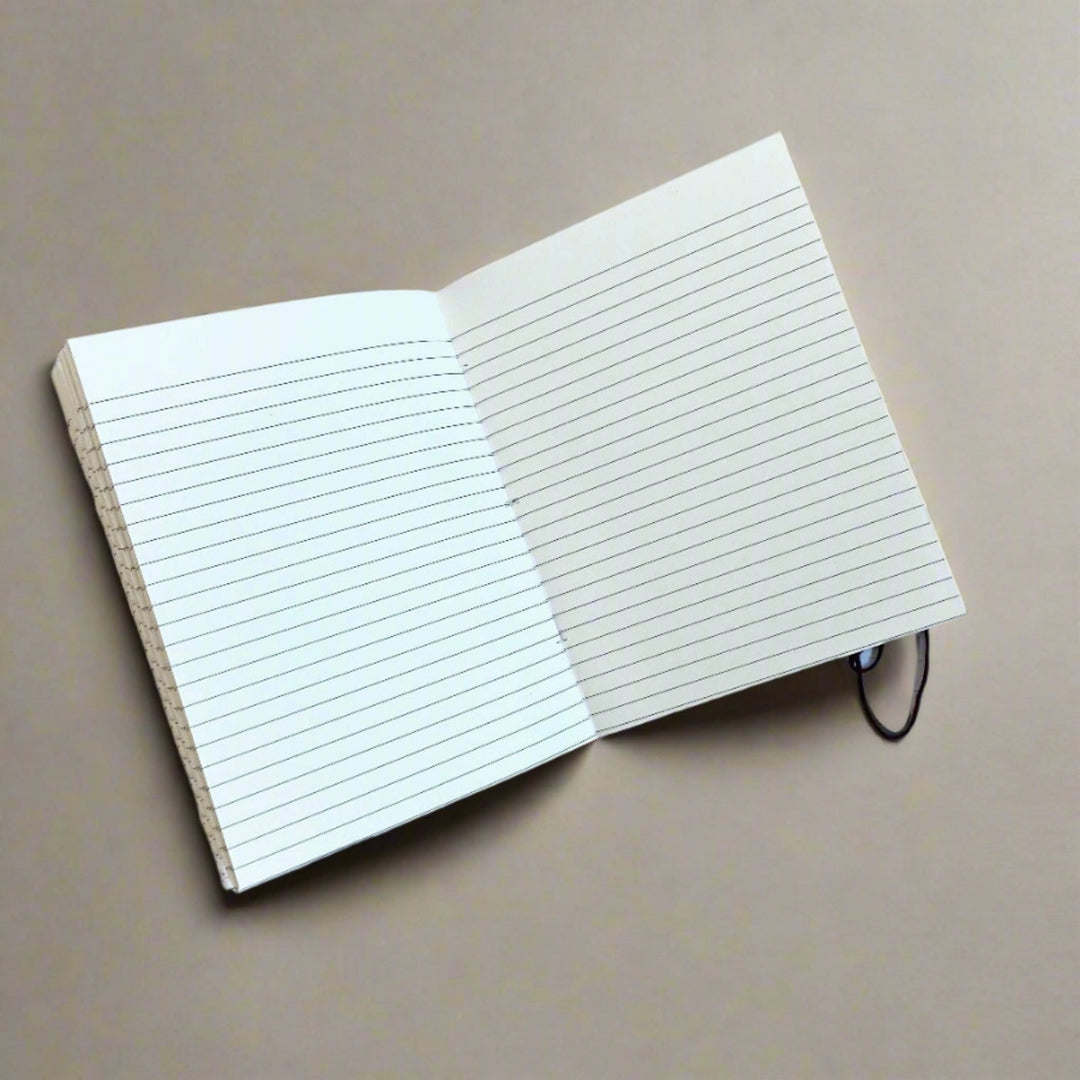 Compact 5x7 Art Deco Leather Journal