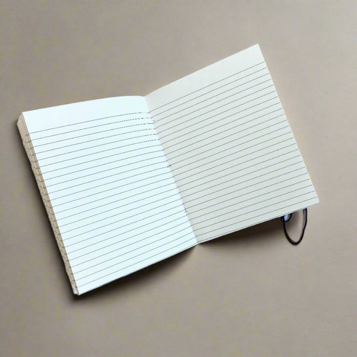 Compact 5x7 Art Deco Leather Journal