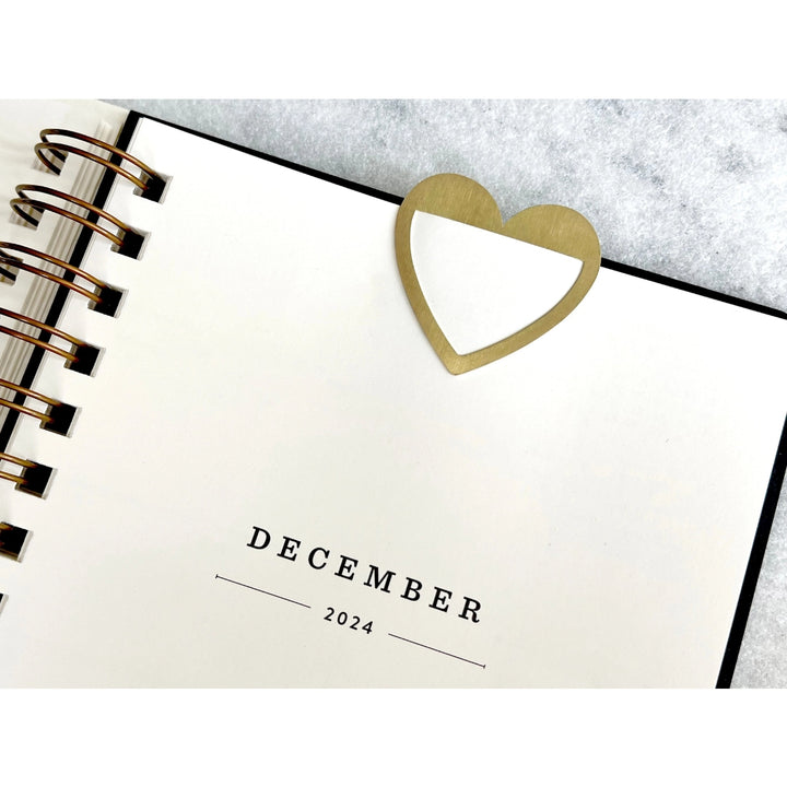 Brass Page Marker - Heart