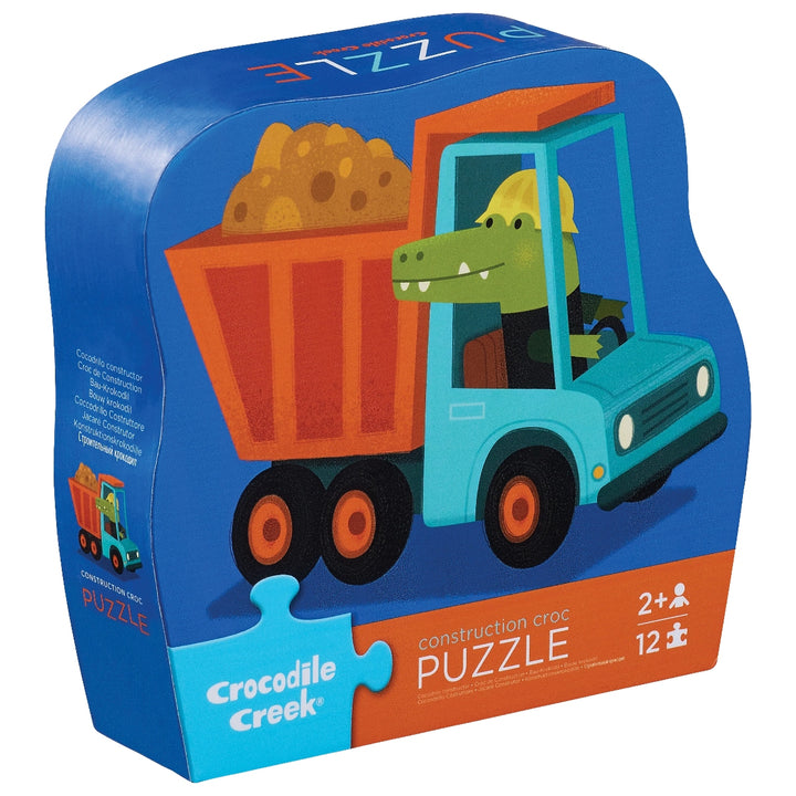 12-Piece Mini Puzzle - Construction Croc