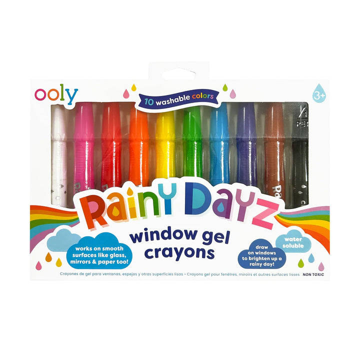 Rainy Dayz Window Gel Crayons
