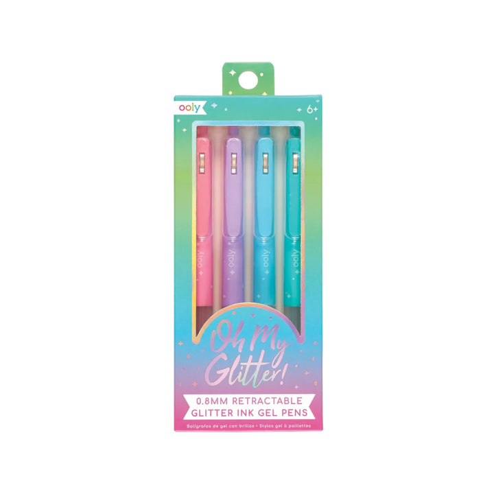 Oh My Glitter! Retractable Gel Pens - Set of 4