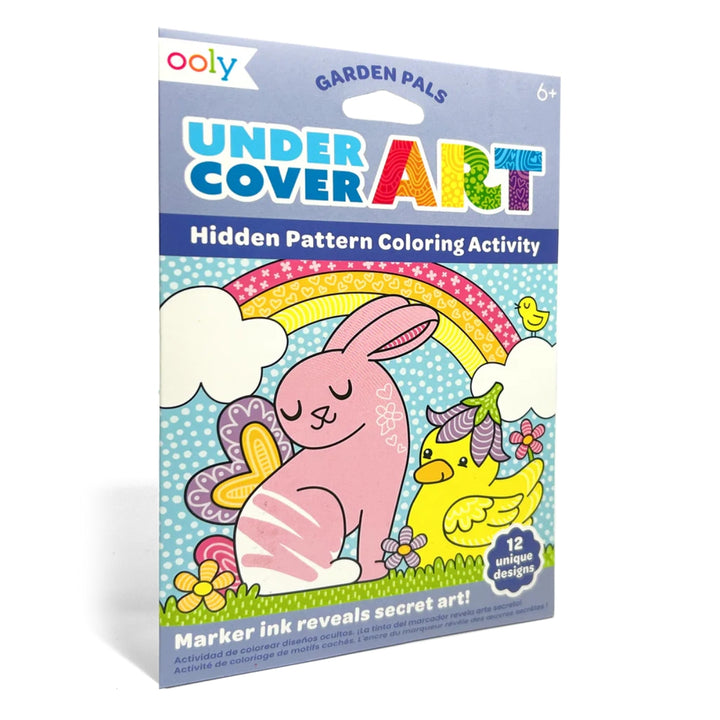 Undercover Art Hidden Pattern Coloring Activity Art Cards - Garden Pals
