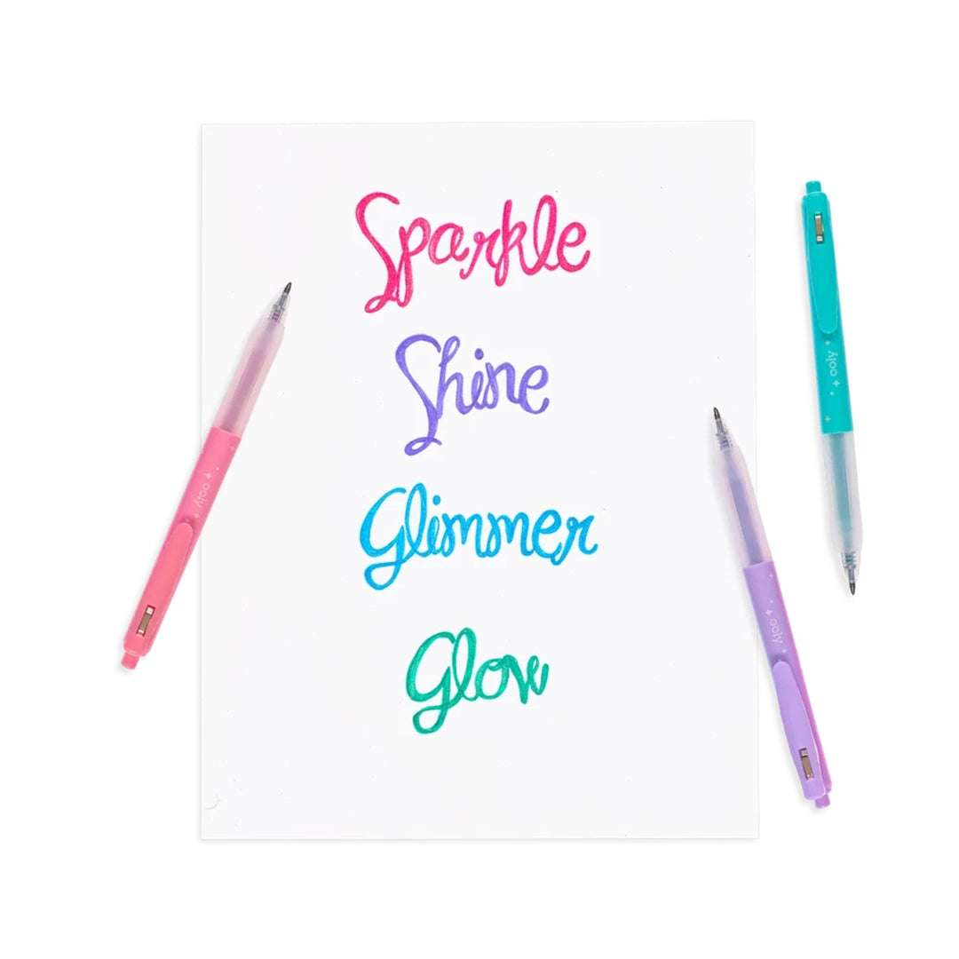 Oh My Glitter! Retractable Gel Pens - Set of 4