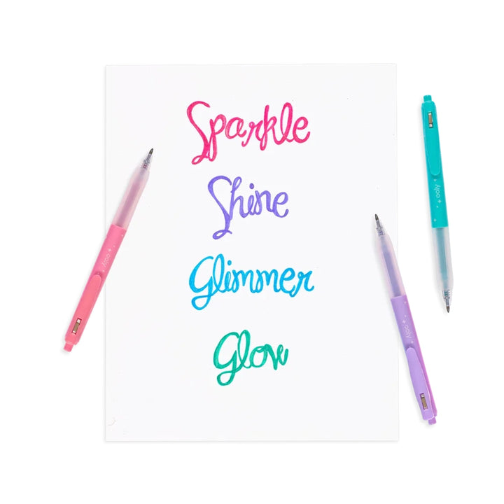 Oh My Glitter! Retractable Gel Pens - Set of 4