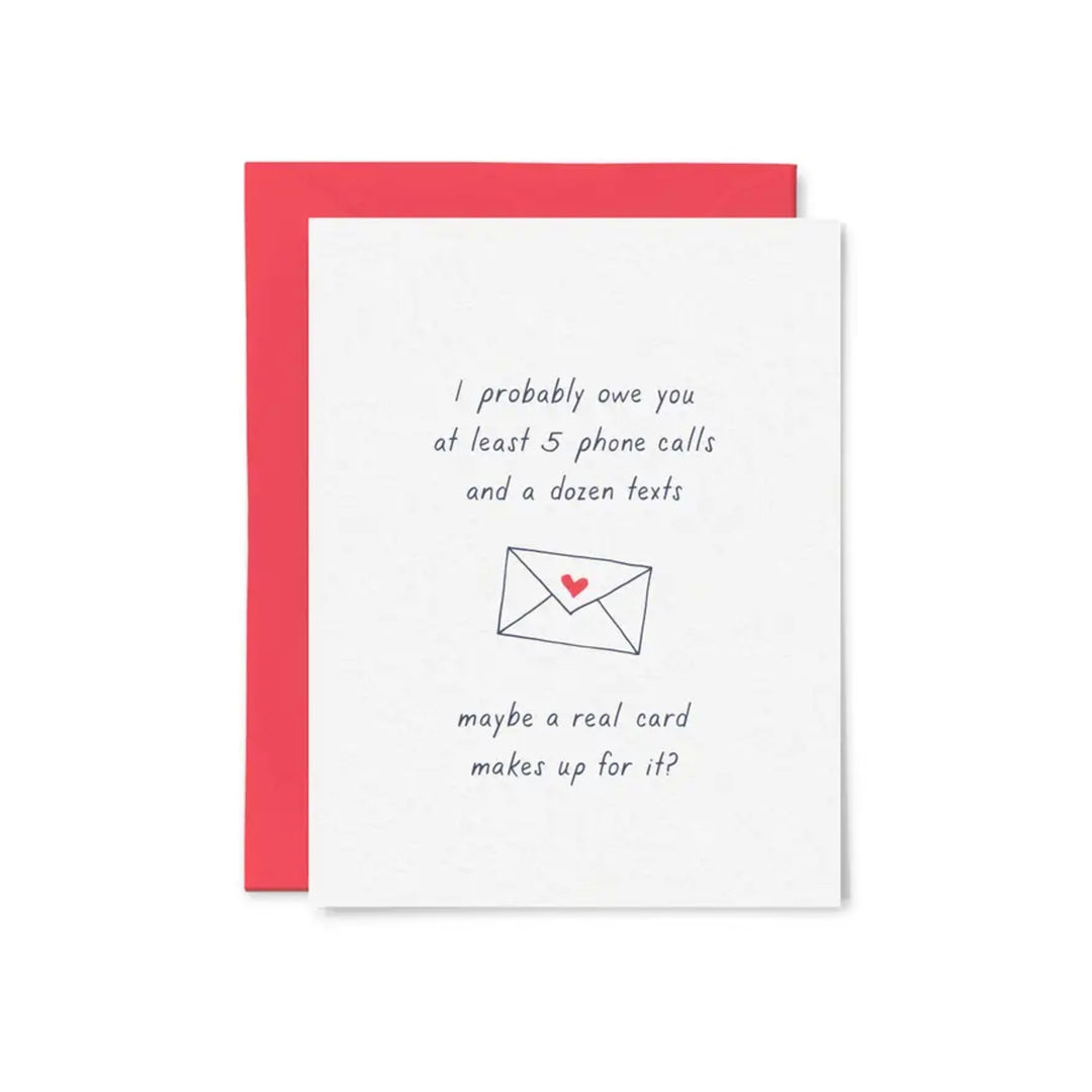 I Owe You Card