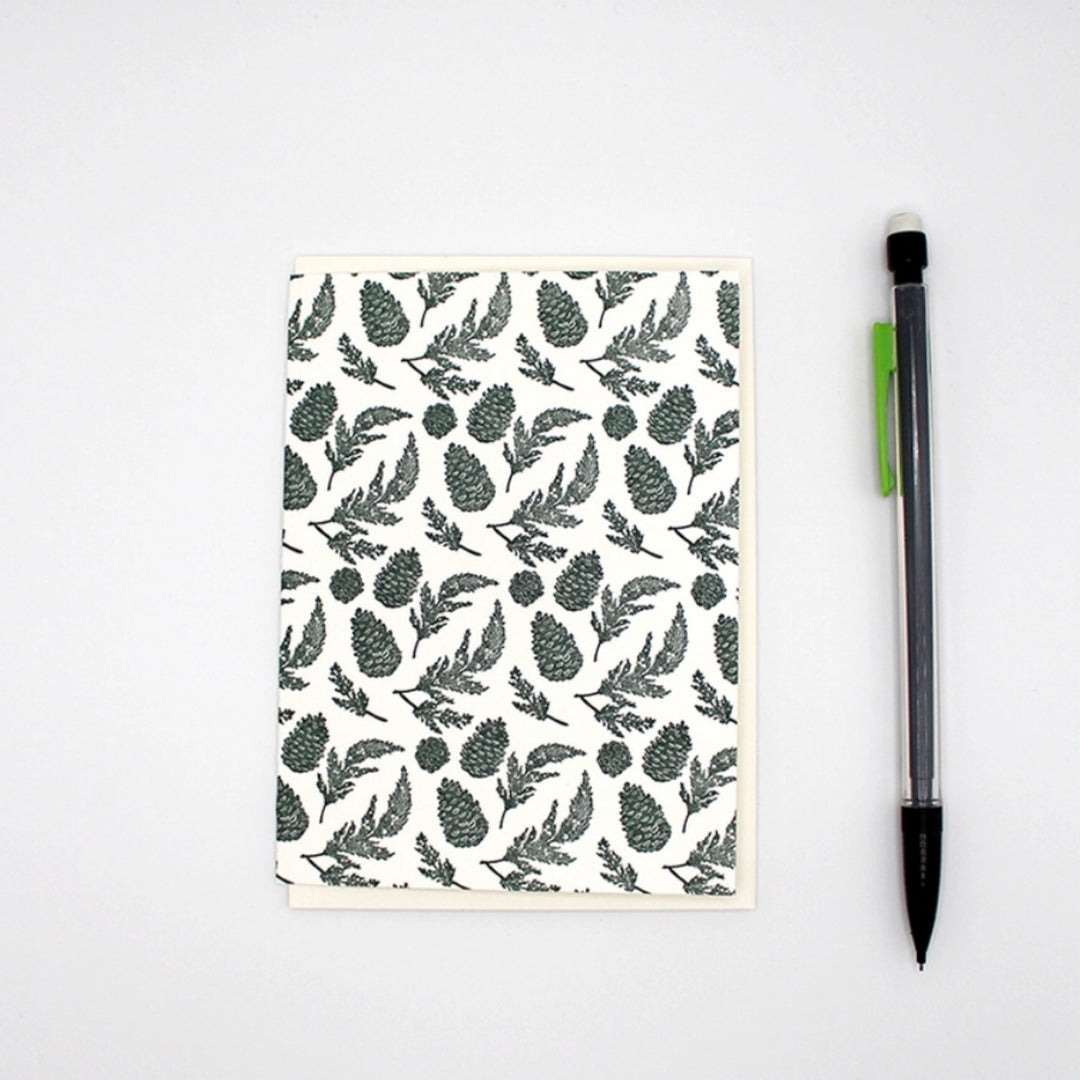 Pinecone Small Note Cards - Set of 6