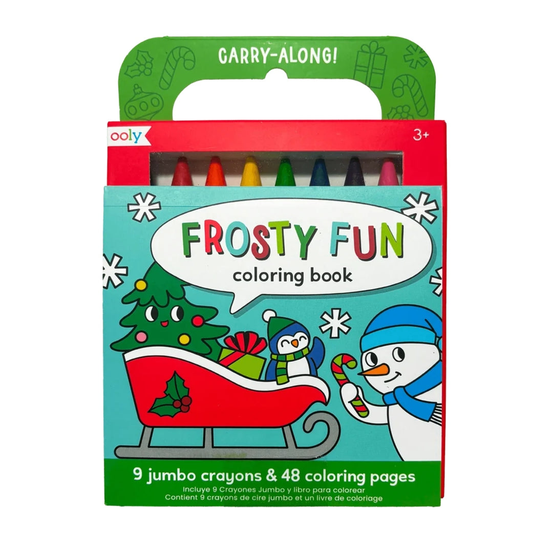 Carry Along Crayon and Coloring Book Kit - Frosty Fun