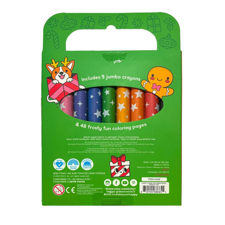 Carry Along Crayon and Coloring Book Kit - Frosty Fun