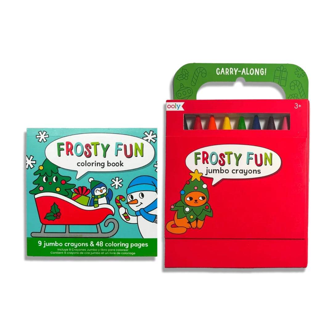 Carry Along Crayon and Coloring Book Kit - Frosty Fun