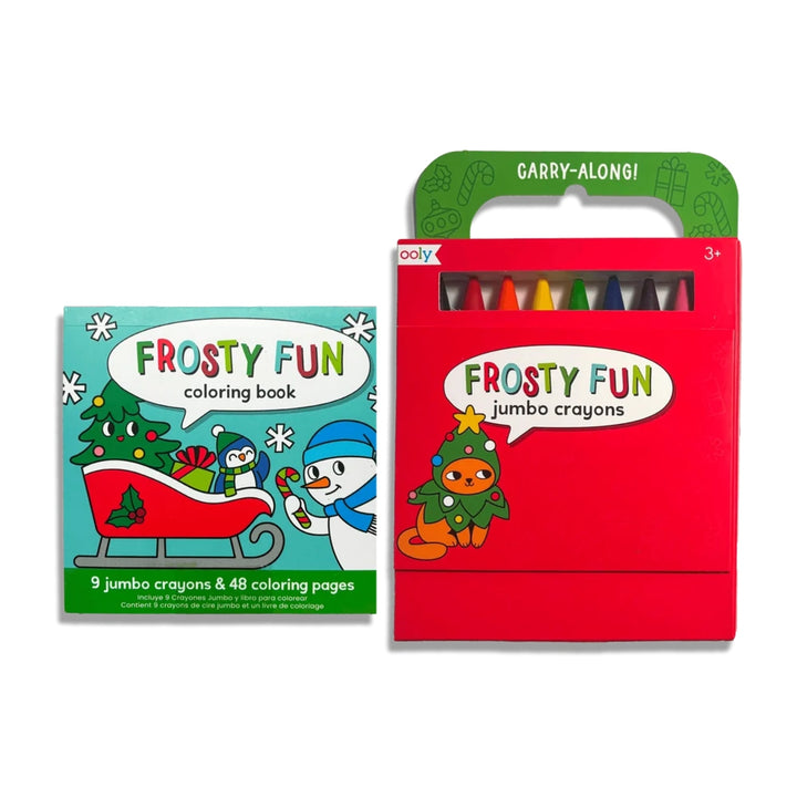Carry Along Crayon and Coloring Book Kit - Frosty Fun