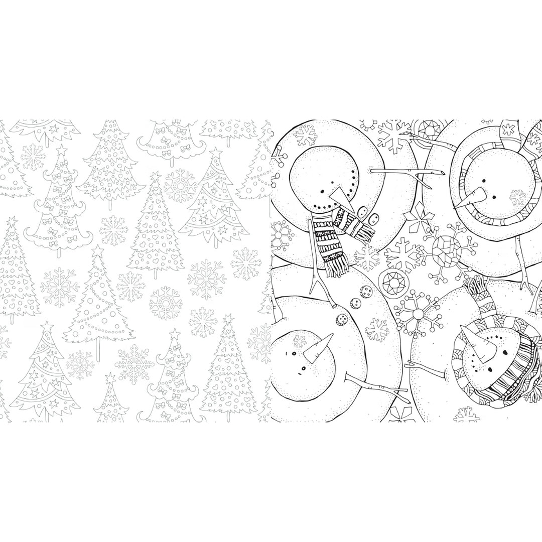 Christmas in the Village Coloring Book
