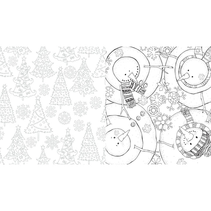 Christmas in the Village Coloring Book