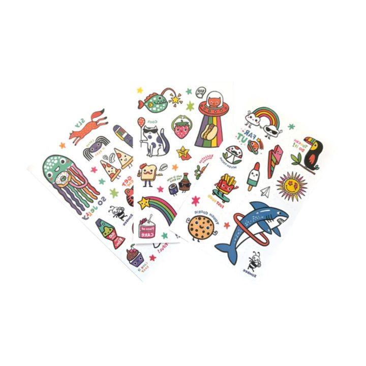 Tattoo-Palooza Glow in the Dark Temporary Tattoos - Bright & Funny