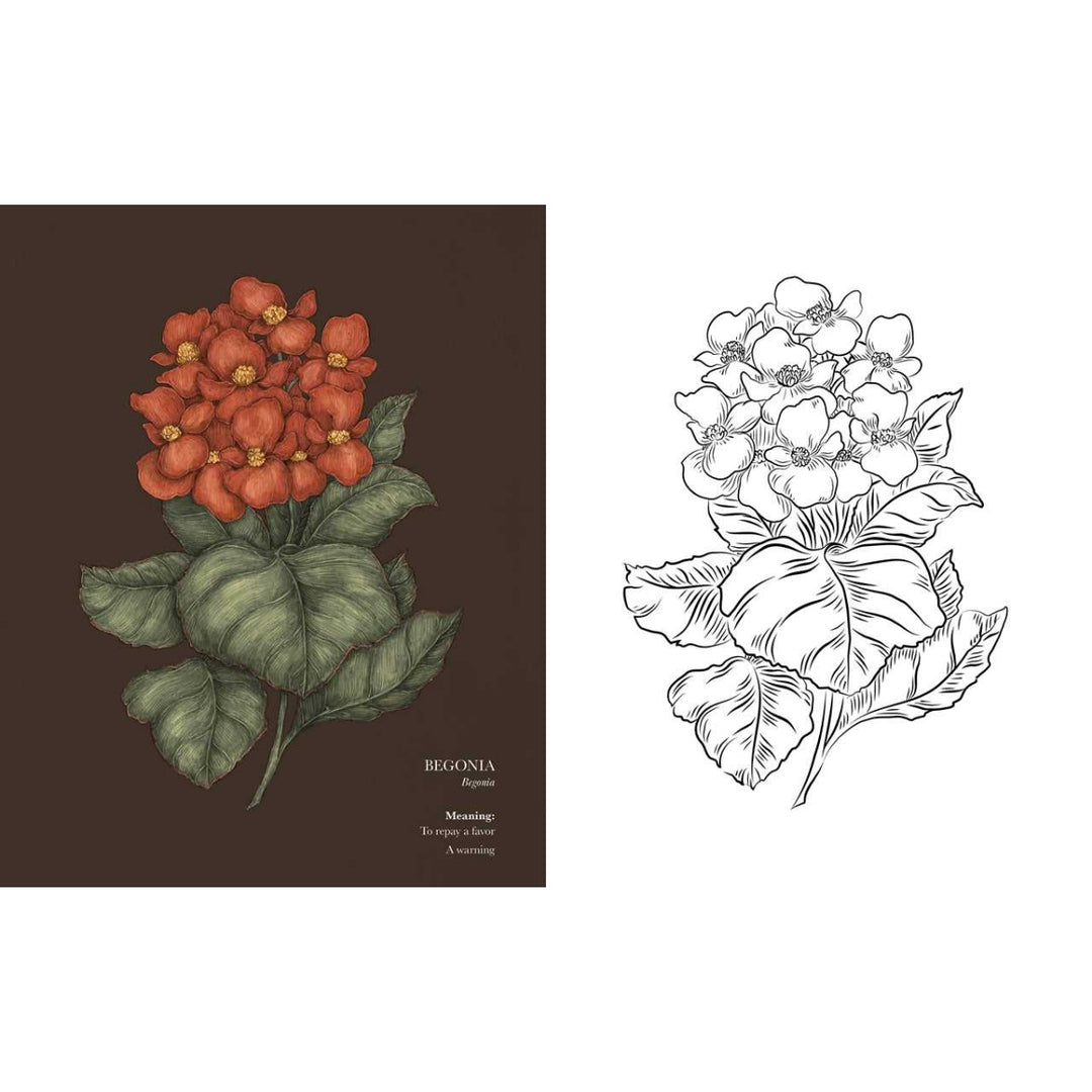 Floriography Coloring Book By Jessica Roux