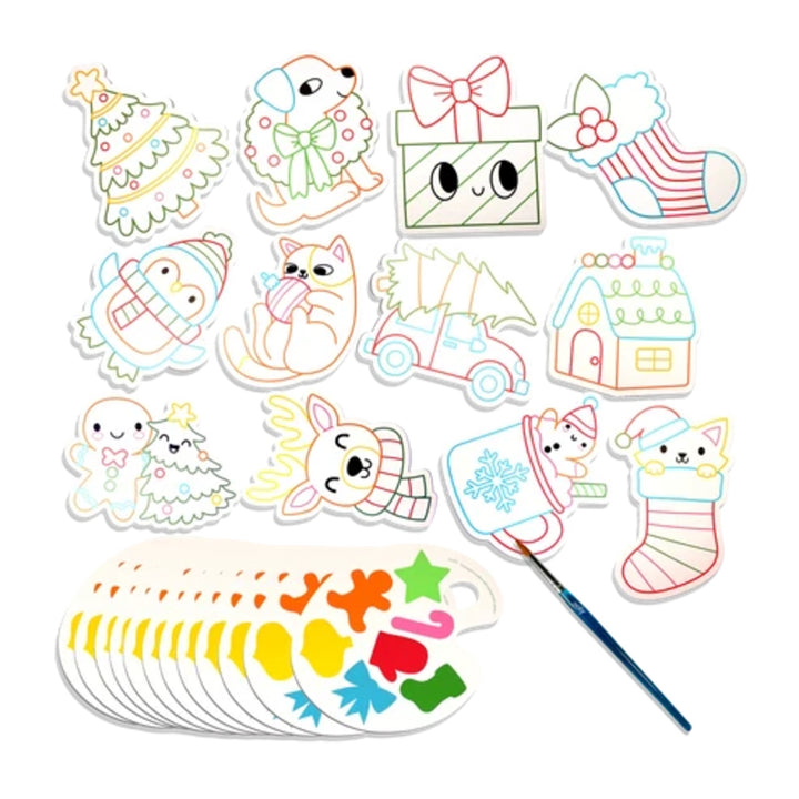 Playful Painters: Easy Watercolor Painting Kit - Merry & Bright