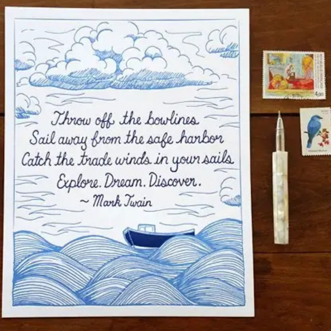 Twain Art Print