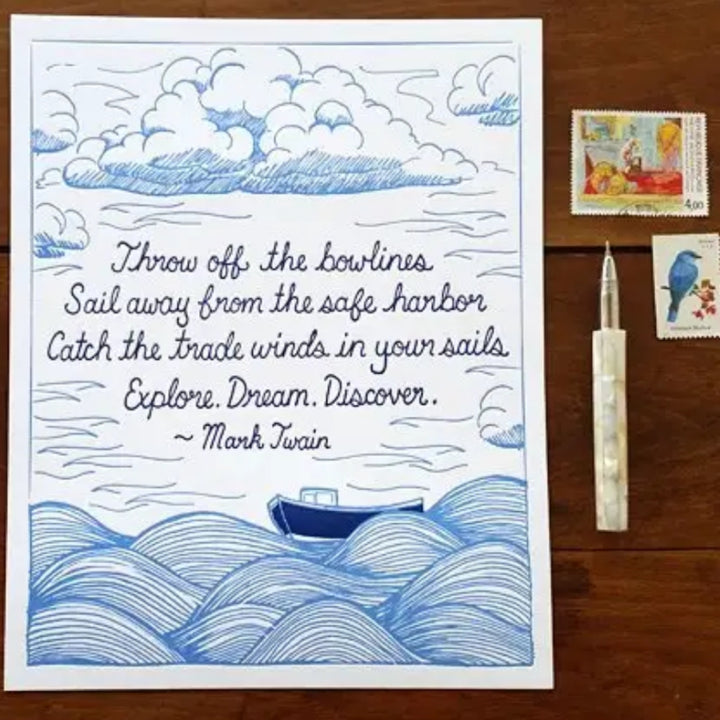 Twain Art Print
