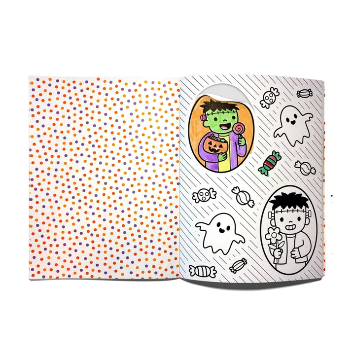 Stickiville Color-In' Sticker Book: Cute-N-Spooky Doodles