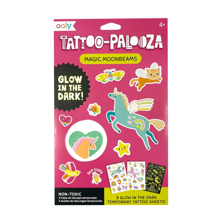 Tattoo-Palooza Glow in the Dark Temporary Tattoos - Magic Moonbeams