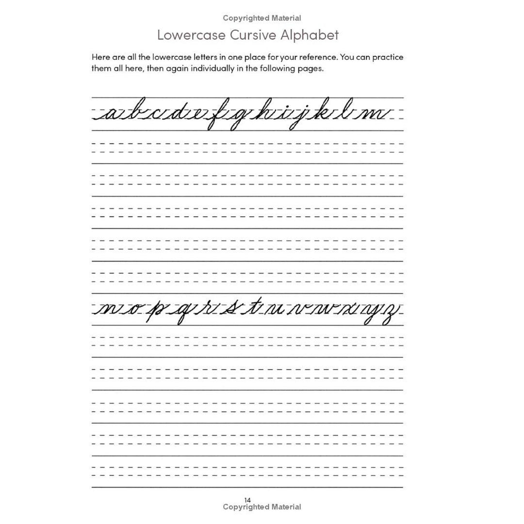 Lost Art of Handwriting Workbook