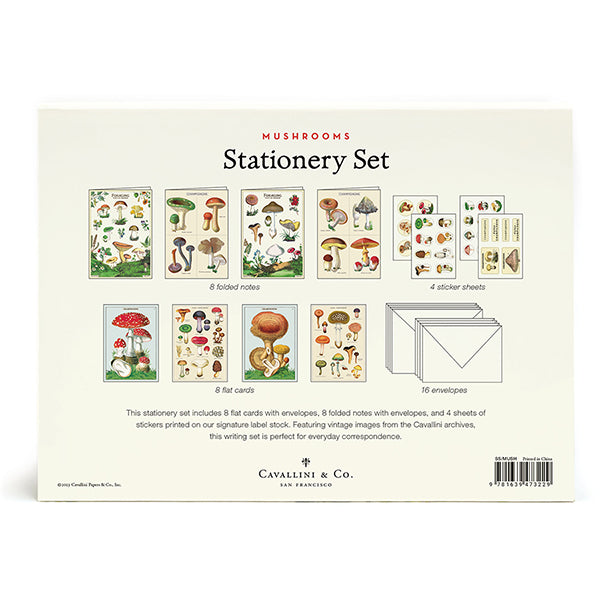 Mushrooms Stationery Set