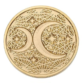 Wax Seal Stamp - Crescent moon large and small