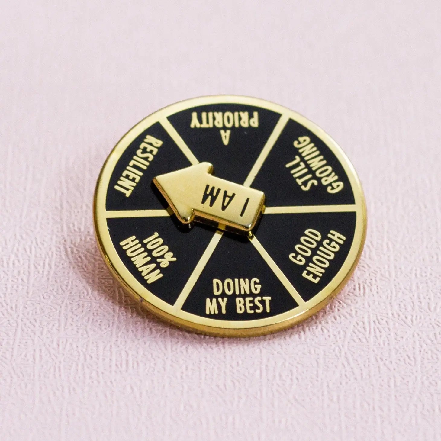 I Am Doing My Best Interactive Spinner Enamel Pin