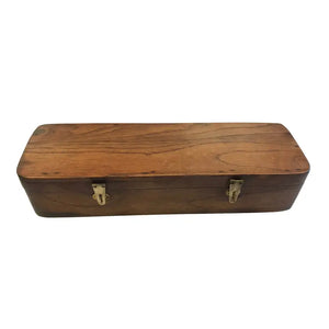 Colonial Reproduction Wood Quill Pen Box