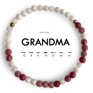 Morse Code Bracelet - Grandma