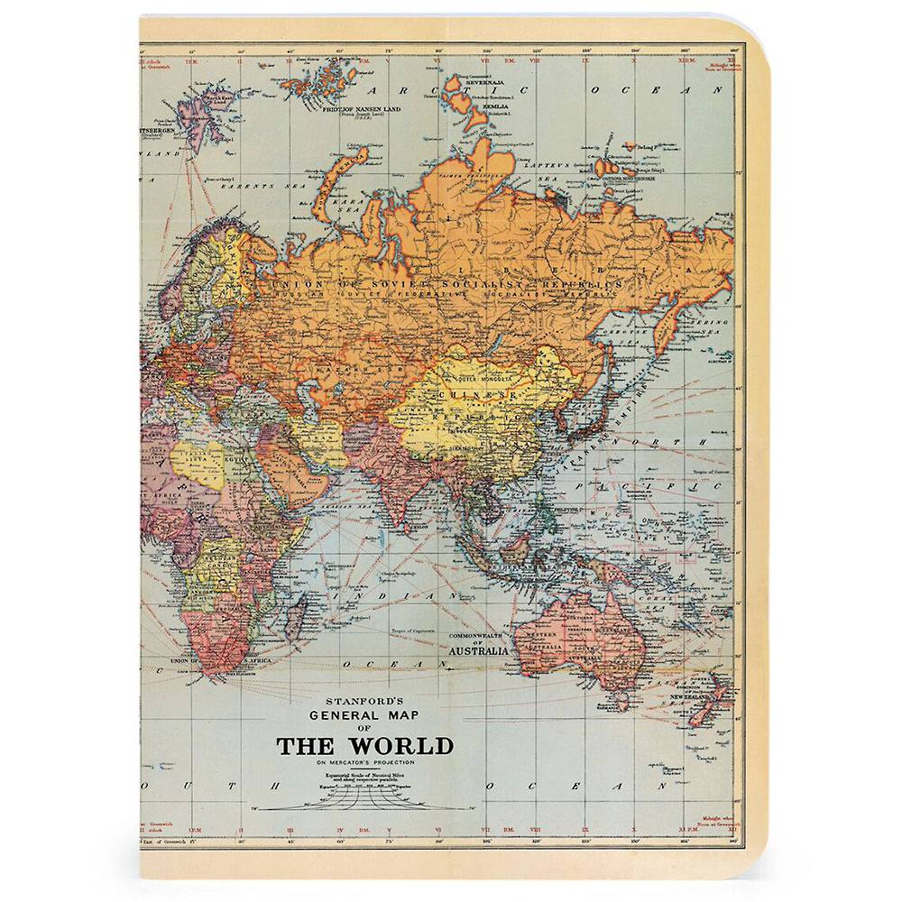 Mini Notebooks - Vintage Map