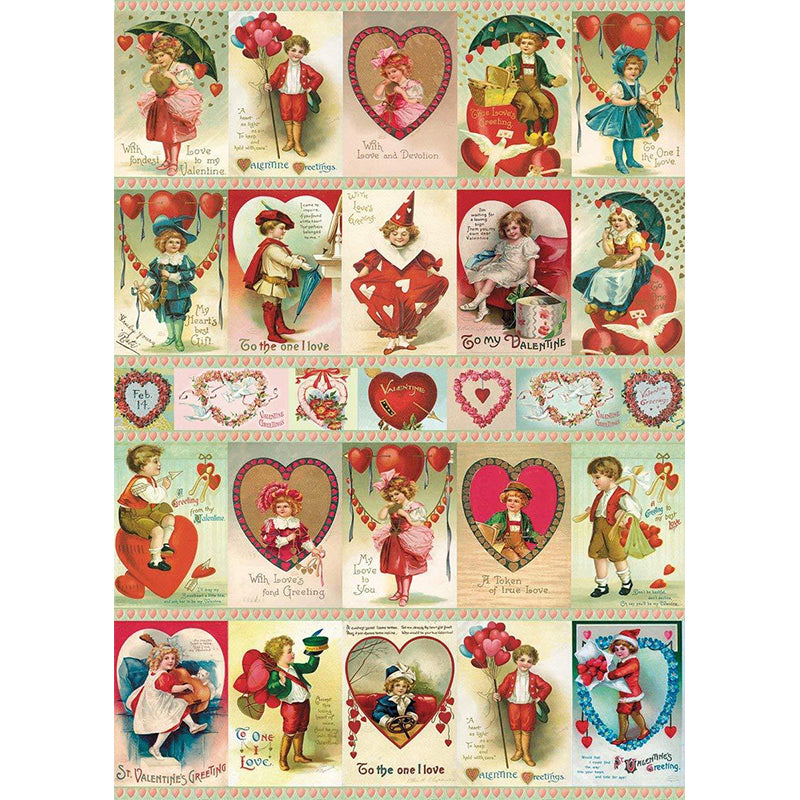 Cavallini Flat Wrap - Valentine Vintage
