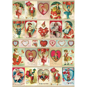 Cavallini Flat Wrap - Valentine Vintage