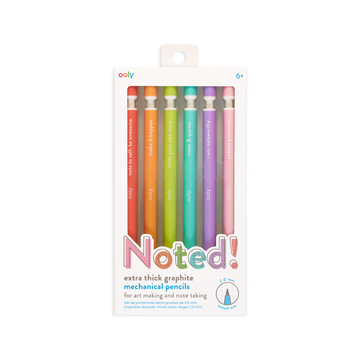 Noted! Graphite Mechanical Pencils (Set of 6)