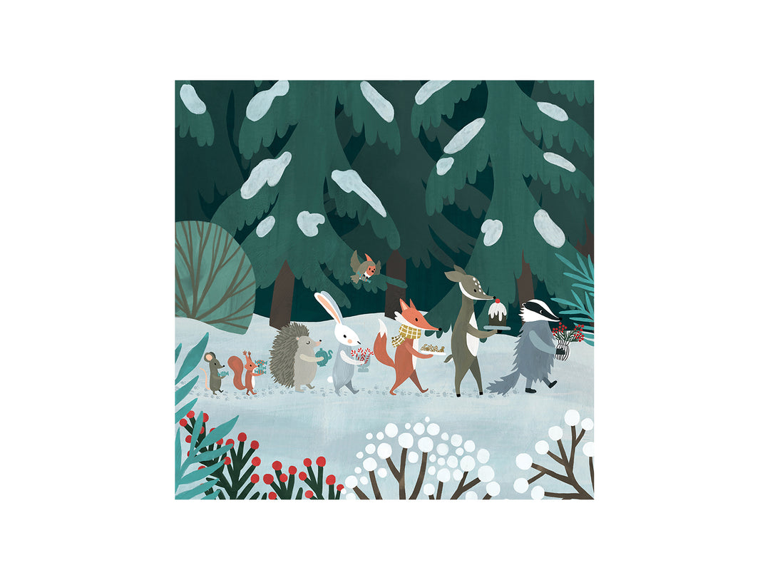 Christmas Gathering Treasures Pop-up Card