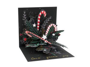 Candy Cane Bouquet Treasures Pop-up Card